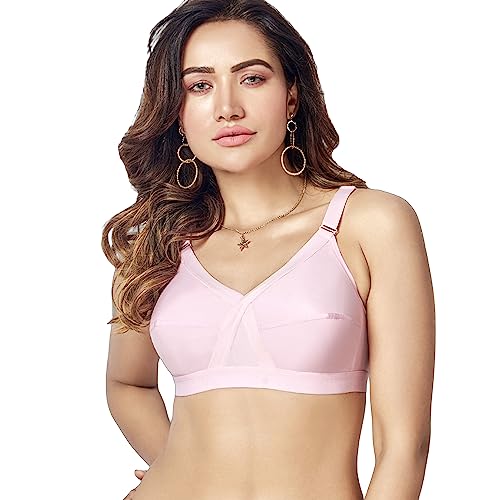 Image of Floret Women's Pure Cotton-Fabric Non Padded & Non-Wired Cut & Sew /Full Coverage Bra