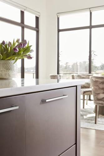 Image of Amerock BP3691026 | Polished Chrome Cabinet Pull | 10-1 /16 in (256 mm) Center-to-Center Cabinet Handle | Monument | Drawer Pull | Kitchen Cabinet Handle | Furniture Hardware