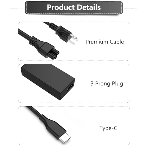 FSJTD Universal 65W 45W USB C Laptop Charger Compatible with HP Chromebook - image 7