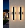 2 Pack 15.7″ Modern LED Wall Lights,Remote Control Outdoor Sconce
