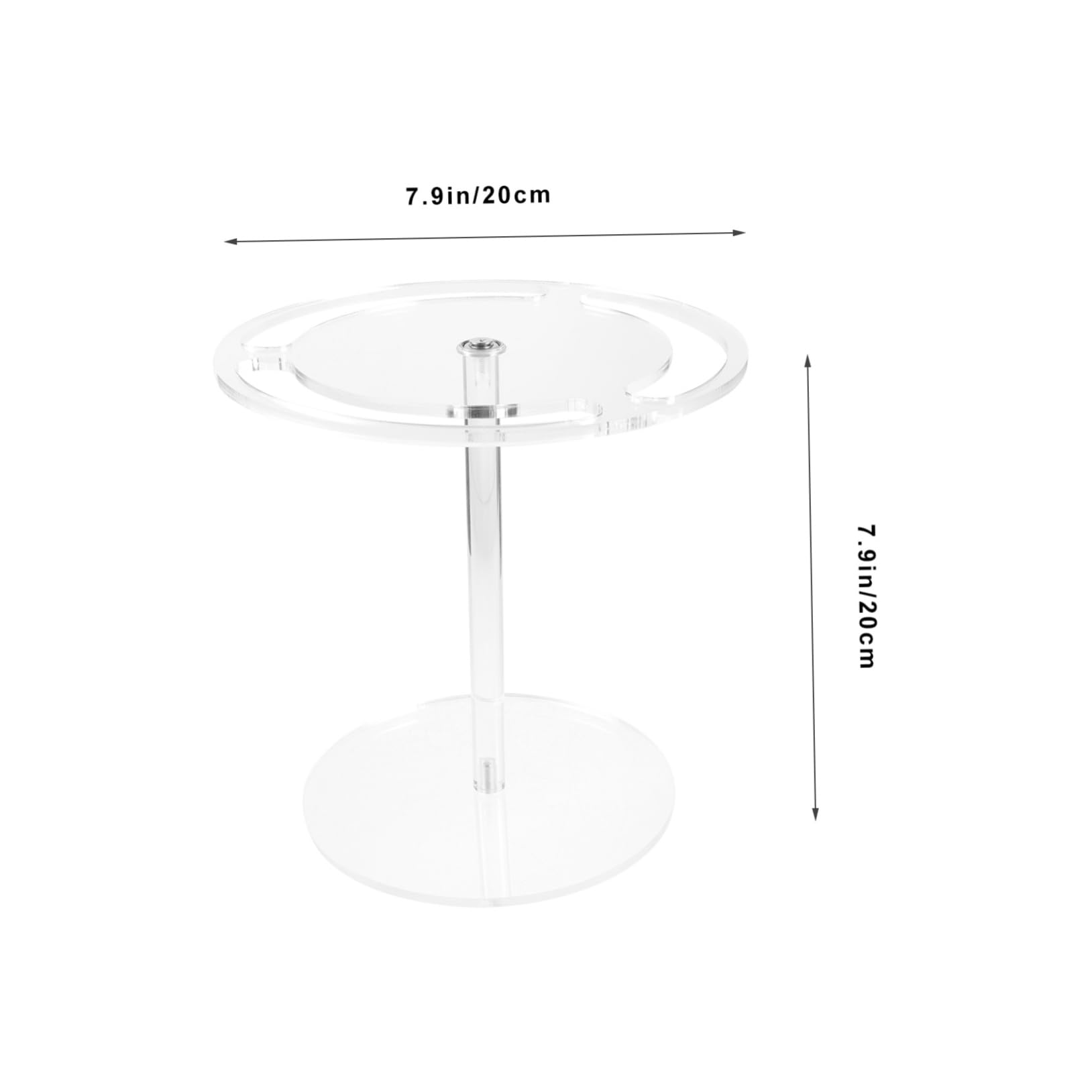 PRETYZOOM Sleek Sunglass Stand Eyewear Organizer Rack Acrylic Display 360 Rotation