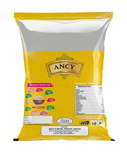 Image of Ancy Special Jumbo Size Phool Makhana /Lotus Seeds (Handpicked), 4 X 250 g (Pack of 3)
