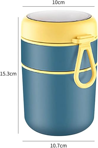 Miniatura 2 de PHILISENMALL Taza de sopa de acero inoxidable de doble capa de 24.0 fl oz, lonchera térmica portátil con tapa y asa, gran capacidad, doble pared