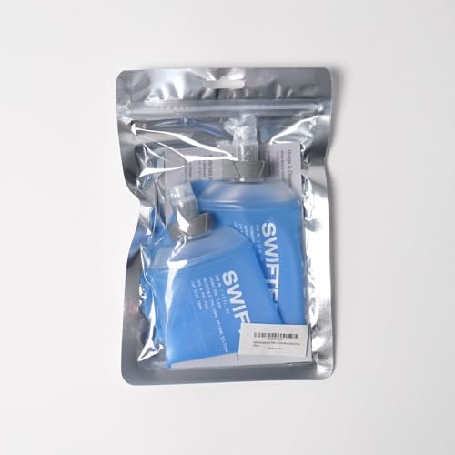 SWIFTER 2x Soft Flask 500ml | Running, Hiking, Cycling Hydration Flask | Collapsible, Leakproof, Reusable | Matt Finish, Sky Blue - Image 6