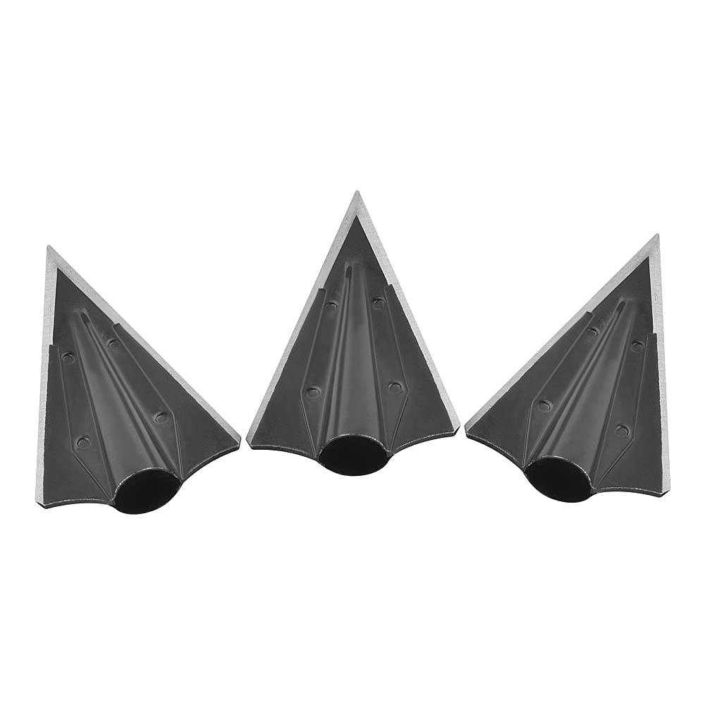 SHARROW 12 PCS 90 Grano Tiro con L'Arco Punte da Caccia Tradizionale Punte di Freccia in Ferro Punte con 2 Lame Punte da Freccia per tiro con L'Arco Testa di Freccia Arco Composto