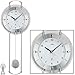 Produktbild AMS Wanduhr 5254 Funk mit Pendel Mineralglas Aluminiumfrontreif