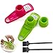 Ltsbaed Exprimidor de Ajos con 2 Cepillo de Limpieza Prensa Ajos Acero Inoxidable Cortador de Ajo Prensa Ajos Manual Prensa de Ajo Multifuncional Fácil de Limpiar(Verde, Rojo)