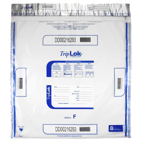 Bolsas de depósito 20 x 20 triplok transparente 50u antirrobo