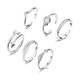 【Material de alta calidad】 Estos anillos de plata, anillos de oro y anillos de oro rosa para mujer están hechos de cobre de alta calidad, suave y flexible, liviano, hipoalergénico, lo suficientemente seguro para su piel sensible. Superficie lisa y brillante con pulido, te convierten en un foco de atención.