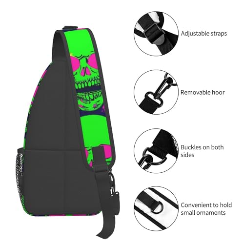 Bolso cruzado pecho zombie divertido impermeable ligero ajustable miniatura 5