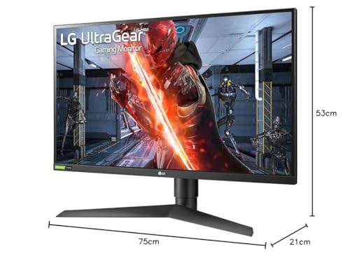 LG UltraGear 27GN750-B - Monitor 27 pulgadas gaming, Panel IPS, 1 ms, 240Hz, 1000:1, 400nit, sRGB 99%, 16:9, HDMI, DisplayPort