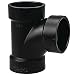 NIBCO 5811 Series ABS DWV Sanitary Pipe Fitting, Tee, 1-1/2" Hub