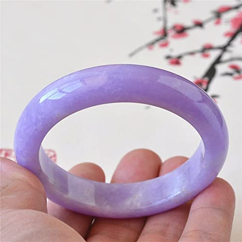 Jade violet femme bracelet jadéite naturelle véritable 64 mm bijou violet