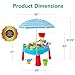 Best Choice Products Kids Sand & Water Outdoor Activity Table, Childs 2-in-1 Play Set w/ 18 Accessories, Adjustable Umbrella, 120 Capacity