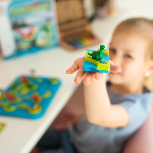 Smart Games - Dinosaurs Mystic Islands, Puzzle Game with 80 Challenges, 6+ Years, 24 x 24 x 6 cm (LxWxH)