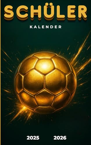 Schuelerkalender 2025/2026 Fussball: Hausaufgabenheft 2025/2026 fussball | tagesplaner 2 tag 1 seite fuer schueler maedchen jung
