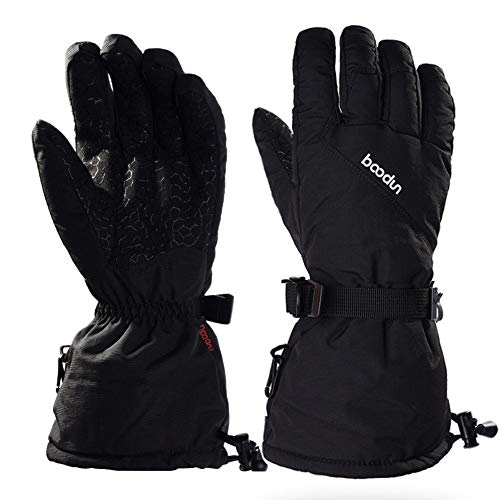 Turbovera Fahrradhandschuhe Winter Super Wärmee Handschuhe Winddichte&Wasserabweisend für Herren Outdoor Wintersport Winterhandschuhe Radfahren Skifahren Wandern Schwarz M Cover