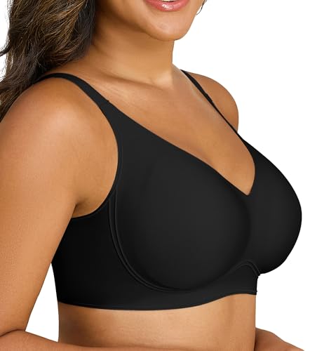 Image of Xcutting Bra for Women Wireless No Underwire Seamless Full Coverage Deep V Bralettes Everyday Comfortable Soft