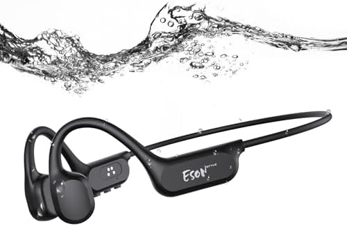 esonstyle Casque Conduction Osseuse Natation Bluetooth 6.0,Casque...