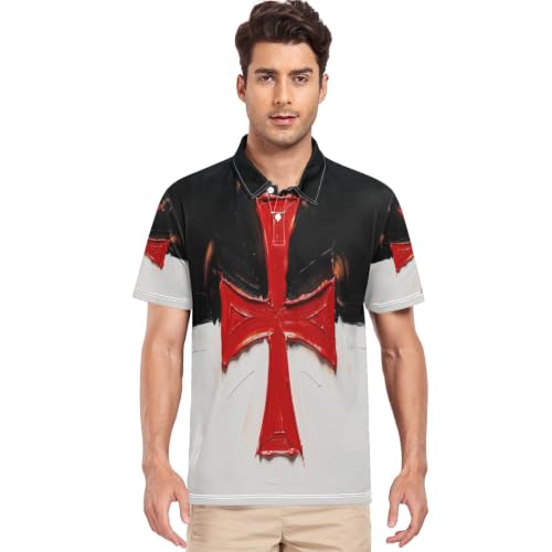 Polo de golf Templier GuoChe homme anti-transpiration à manches courtes pour rester au sec
