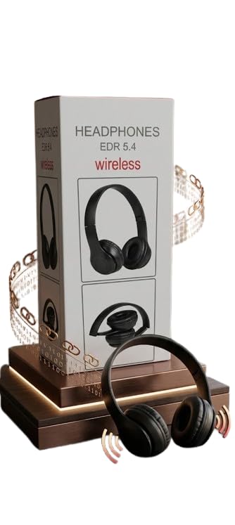 Wireless Bluetooth Headphones EDR 5.4 with USB Charging | FM Stereo Radio, TF Card Support, 40mm Driver Unit-image-11