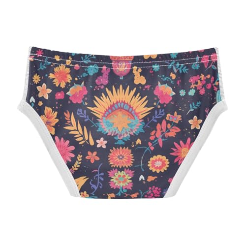 Mexican Fabric Pattern Colorful Toddler Boys' Soft Kids Underwear Cute Undies2