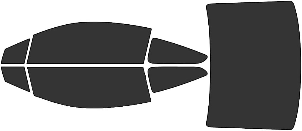 Rvinyl Window Tint Kit Compatible with Honda Civic 2012-2015 Coupe - Black 20% - Single Ply No Bubble Film - Do it Yourself Vehicle Complete Precut Kit