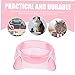 LIOOBO Decorative Puppy Food Bowl Sturdy Material Raised Dog Food Bowls for Dogs Easy to Clean