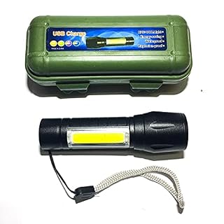 MS Unique Pocket Size Mini Aluminum LED Flashlight Small Portable Lamp Pocket Torch for Camping, Fishing (Black, Multicolour)