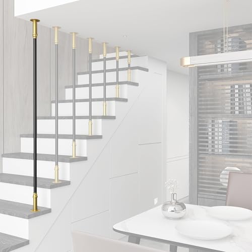 Broches verticales réglables escalier en acier pour colonnes et rampes de loft