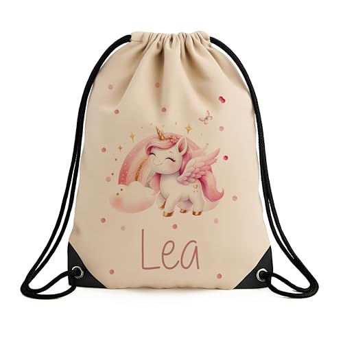 Kidsmood Personalisierter Turnbeutel Kinder mit Namen – Robuster...