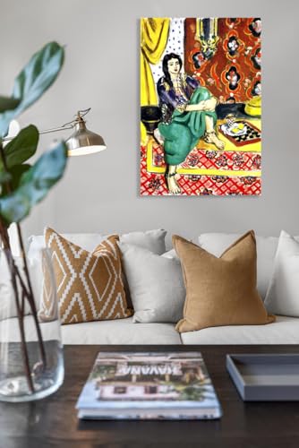 Tableaux Célèbres Henri Matisse Odalisque Impression Toile Décoration Murale 60x95 - 2