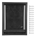 Large Doggie Door,with Magnetic Locking Panel pet Door,Plastic pet middlesized Dog Removable Installation Door Weatherproof, for Home Medium to Large Dogs, Cats, Pets,Black.