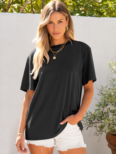 ANRABESS Womens Oversized T Shirts Short Sleeve Crewneck Tops Casual Loose Basic Tee Shirts 2025 Summer Trendy Outfits2