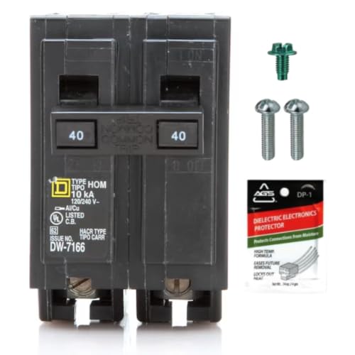 FalconSupply Square D HOM240 40 Amp Breaker Kit