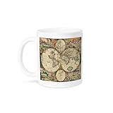 3dRose World Map 1689 Mug, 11-Ounce
