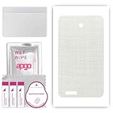Améliore la prise en main; apgo Protecteur Skin, Autocollant, Peau, Film en Vinyle structuré pour l\'arrière au modèle ASUS Fonepad K004 avec Motif Tissu Blanc