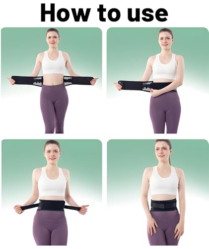Image of Back Pain Relief Belt for Women & Men, Adjustable Back Support Belt with Breathable Fabric, Posture Corrector for Herniated Disc & Sciatica, Lightweight Waist Belt for Daily Use