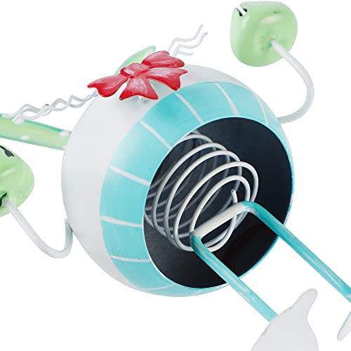 Cllayees Set Of 2 Easter Bunny Tabletop Decoration, 7 Inch Metal Bunny With Bell, Cute Easter Decor For Table Home Room Office #TOP3