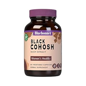 BlueBonnet Black Cohosh Root Extract Supplement, 60 Count, White
