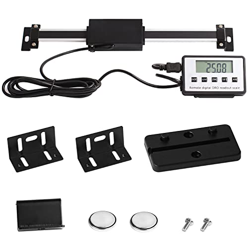 Kit de pantalla digital, kit de lectura digital, medidor lineal con pantalla digital multifunción, regla lineal multifunción para tornos, fresadoras, trabajos de madera (0-150 mm) Cover