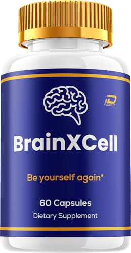 BrainXCell Advanced Formula Supplement Capsules – Brain X Cell Pills Natural Blend Focus Memory Support and Reviews, 60 Capsules