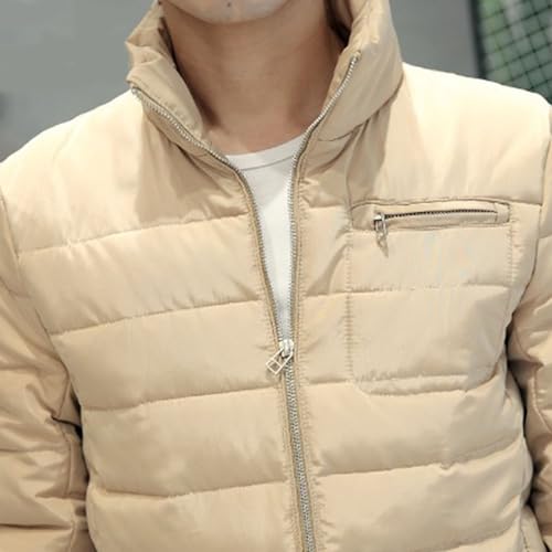 Abrigo acolchado con cremallera hombre impermeable de invierno 6