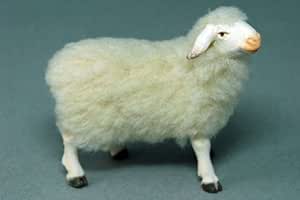 Figurine En Bois Mouton D'Ostheim - Santon De Noël Fait Main, Allemagne