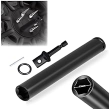Spike Lug Nuts Socket, Durable Socket with 19mm Hex, Universal Spiked Lug Nuts Socket Replacement Tool Compatible with M14x1.5,M14x2.0, 9/16-18,1/2-20,M12x1.5,M12x1.25 Spiked Lug Nut 1PCS 1