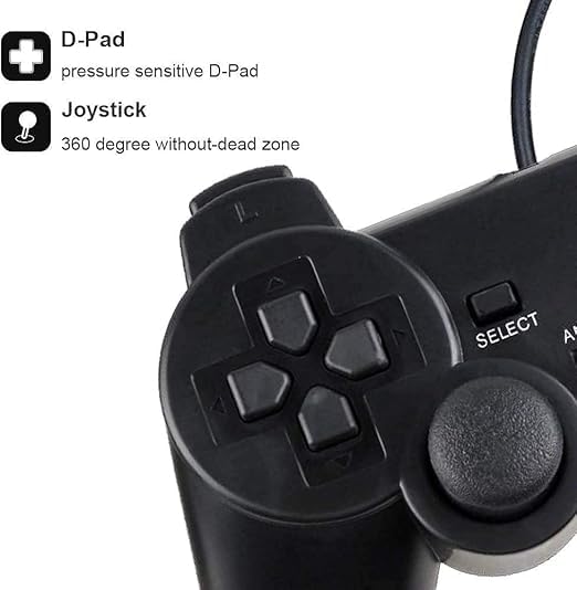 Image of A.K.TRADERS Ps-2 Wired Dualshock Remote Controller For Playstation-2 Generic - Random Color