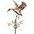 Good Directions Landing Duck Weathervane, Pure Copper