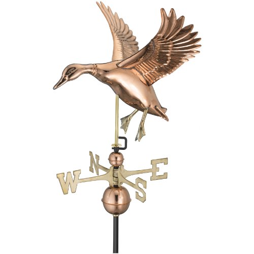 Good Directions Landing Duck Weathervane Pure Copper