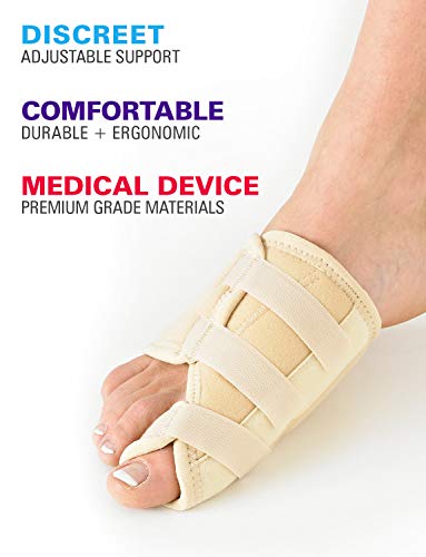 Neo-G Bunion Soft Support - for Big Toe Alignment, Hallux Valgus, Pre/Post-Operative Aid - Malleable Metal Splint - Class 1 Medical Device - L