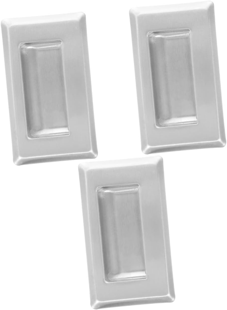 DOITOOL 3pcs Embedded Handle Pulls Barn Door Handle